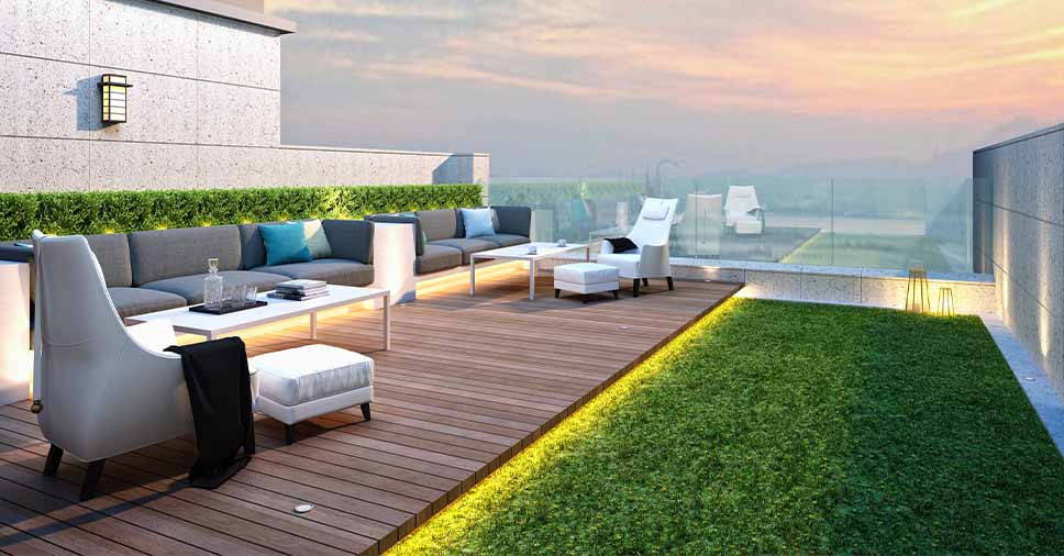 Por que usar grama sintética no terraço? Veja com a Stampa Gramas!